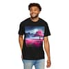 Moonlight Cherry Blossoms Unisex Garment-Dyed T-shirt - Image 10