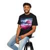 Moonlight Cherry Blossoms Unisex Garment-Dyed T-shirt - Image 13