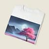 Moonlight Cherry Blossoms Unisex Garment-Dyed T-shirt - Image 16