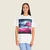 Moonlight Cherry Blossoms Unisex Garment-Dyed T-shirt - Image 18