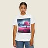 Moonlight Cherry Blossoms Unisex Garment-Dyed T-shirt - Image 19