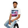 Moonlight Cherry Blossoms Unisex Garment-Dyed T-shirt - Image 26