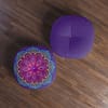 Bright Mandala Tufted Floor Pillow, Round - Image 4