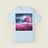 Moonlight Cherry Blossoms Unisex Garment-Dyed T-shirt - Image 27