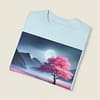 Moonlight Cherry Blossoms Unisex Garment-Dyed T-shirt - Image 29