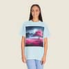 Moonlight Cherry Blossoms Unisex Garment-Dyed T-shirt - Image 31