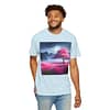 Moonlight Cherry Blossoms Unisex Garment-Dyed T-shirt - Image 36