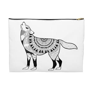 Wolf Spirit Animal Accessory Pouch