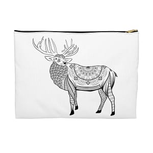 Elk Spirit Animal Accessory Pouch