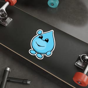 Water Drop Die-Cut Sticker