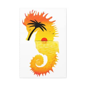 Seahorse Sunrise Canvas Gallery Wraps