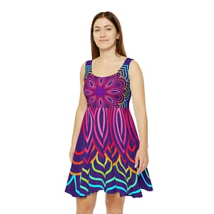 Bright Mandala Women's Skater Dress (AOP)